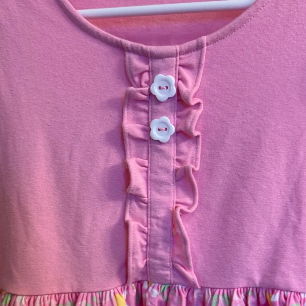 Pink Eleanor Rose Floral size 14/16 Easter Dress - Picture 2 of 3